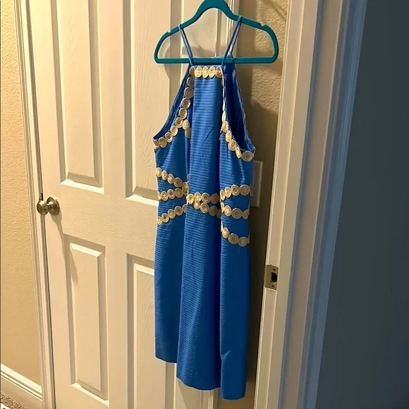 lilly pulitzer blue gold dress Lilly Pulitzer Women's Beacon Dress main image 1